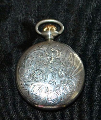 Lady's Sterling Silver Lapel Watch,c.1903