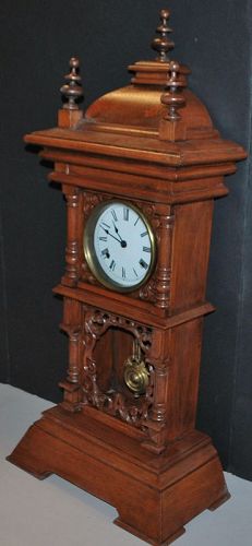 Large German Table or Shelf 8- Day Clock - 1900