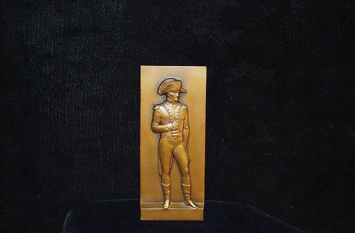 French Gilt Bronze Plaquette of Napoleon