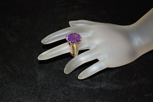14K Amethyst Ring