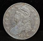 United States Silver Half Dollar Coin - 1826
