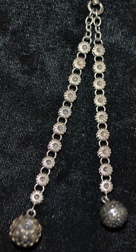 Russian Czarist era 84 Silver Watch Chain - 1885