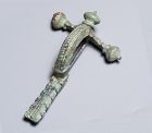 Roman bronze crossbow fibula brooch