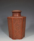 Rare Yixing Tea Canister and Cover 18thC