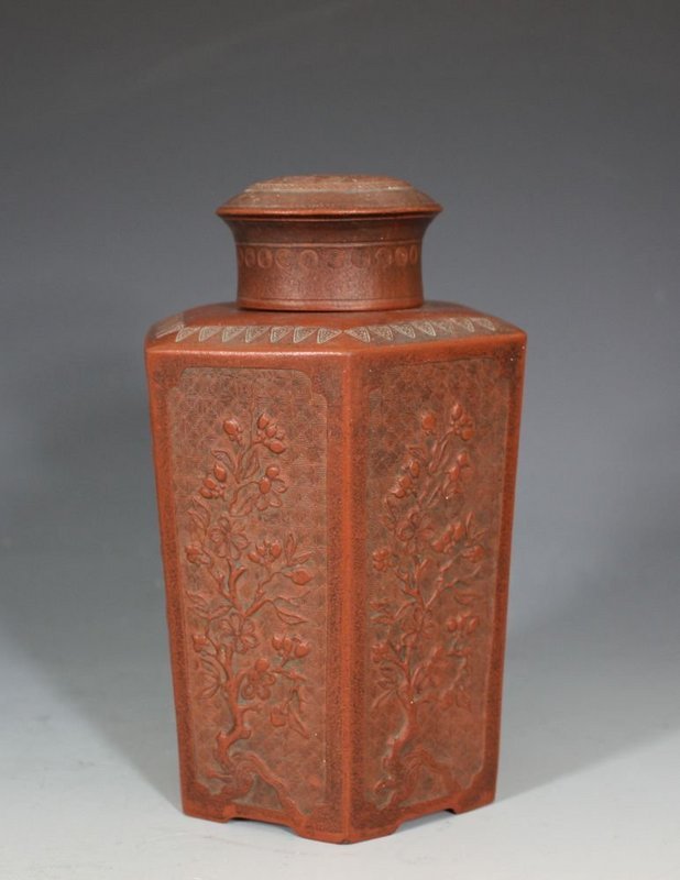 Rare Yixing Tea Canister and Cover 18thC