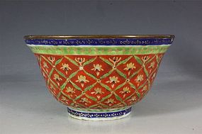 CHINESE THAI MARKET BENjARONG BOWL 18/19THC