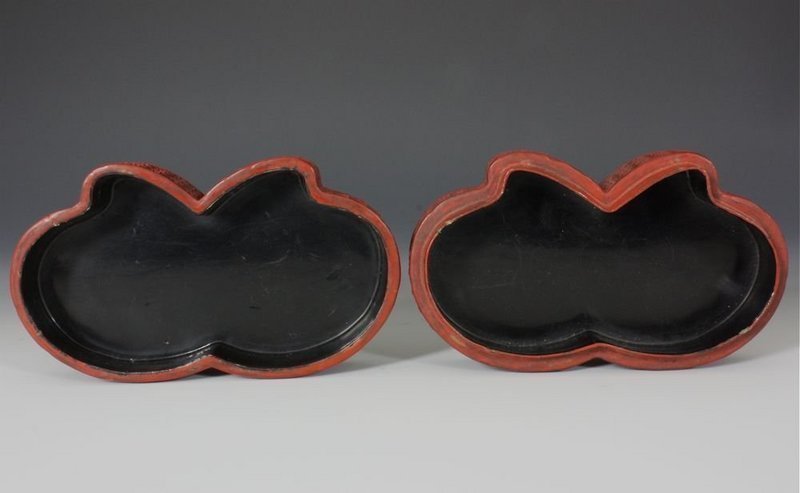 CHINESE CINNABAR LACQUER BOX AND COVER 18/19THC