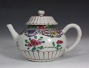 FAMILLE ROSE TEAPOT AND COVER YONGZHENG