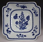 CHINESE BLUE AND WHITE SQUARE BOWL QIANLONG