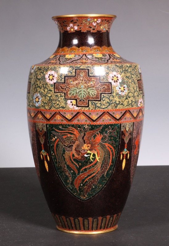 Japanese Cloisonne Vase Meiji