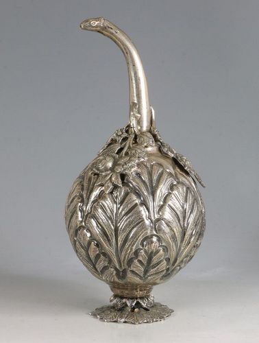 Turkish Ottoman Market Silver Rosewater Sprinkler 19thC