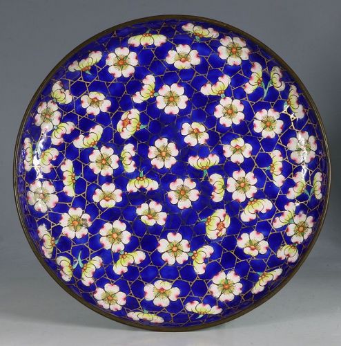 A Chinese Canton Enamel Saucer Dish E19thC