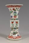 A Famille Verte Gu Vase Kangxi