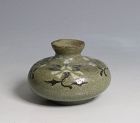A Korean Inlaid Celadon Oil Pot Koryo
