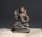 An Indian Hindu figure of a Vasnavite Saint 18/19thC
