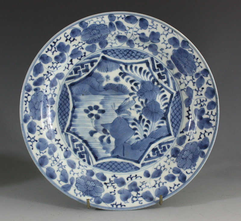 Japanese Arita Blue and White Plate L17thC