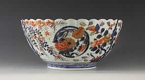 Fine Japanese Arita Imari Polychrome Bowl C1700