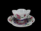 Early 18th C. Yongzheng Famille Rose Bowl and Saucer