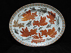 19TH C. ENAMELED / FAMILLE ROSE FISH PLATTER