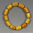 1920s ART DECO EGG YOLK BUTTERSCOTCH AMBER BRACELET