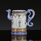 18th C Qianlong Famille Rose European Market Coffee Pot