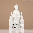 18th c Dehua Blanc de Chine White Glazed Porcelain Guanyin