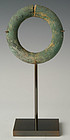 500 B.C., Dong Son Bronze Bangle with Decorative Lines