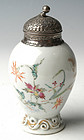 A Chinese Export Colored Porcelain Tea Caddy