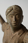 Burmese Bronze Figure of Athletic