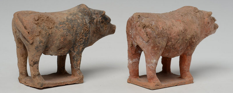 Tang Dynasty, Chinese Pottery Cow