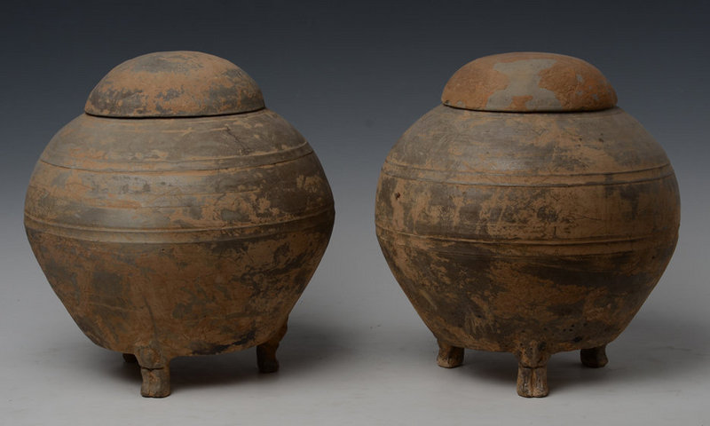 Han Dynasty, Chinese Pottery Globular