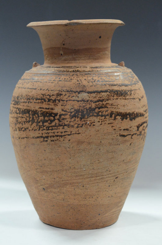 Thai Stoneware Light-Brown Glazed Jar