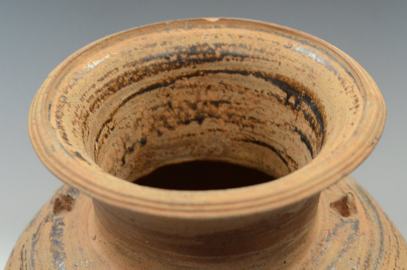Thai Stoneware Light-Brown Glazed Jar
