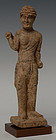 Tang Dynasty, Rare Chinese Pottery Foreigner Figure