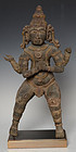 18th Century, Burmese Wooden Standing Vishnu