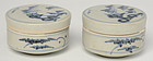 17th C., Ming, Chinese Blue and White Covered Box