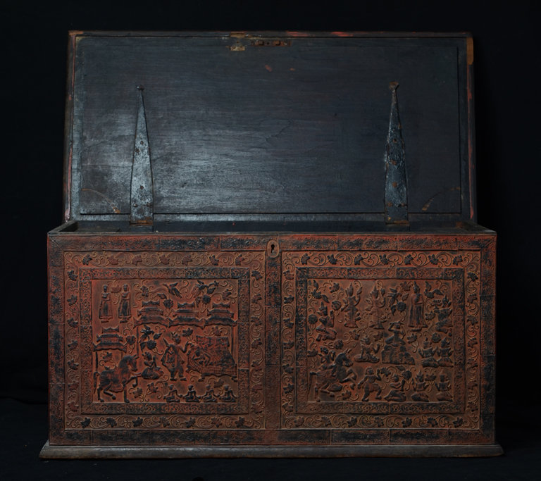 19th Century, Mandalay, Burmese Wooden Chest