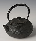 Mid-20th Century, Showa, Japanese Steel Teapot