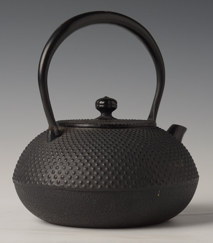 Mid-20th Century, Showa, Japanese Steel Teapot