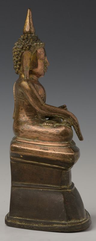 Early 17th C., Early Shan, Burmese Bronze Seated Buddha