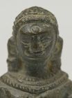 12th C., Angkor Vat, A Miniature Khmer Bronze Seated Figure