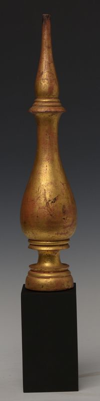 18th Century, Shan, Burmese Wooden Top of The Buddha's Head