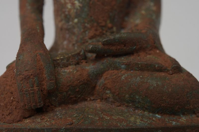 16th Century, Shan, Burmese Bronze Seated Buddha