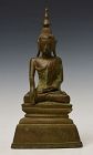 16th Century, Shan, Burmese Bronze Seated Buddha