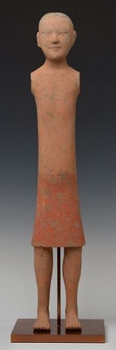Han Dynasty, Chinese Painted Pottery Stick Man