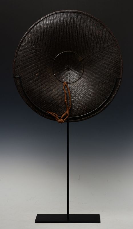 Early 20th Century, Showa, Japanese Bamboo and Lacquered Hat