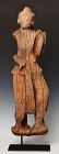 15th Century, Ava, Burmese Wooden Standing Angel