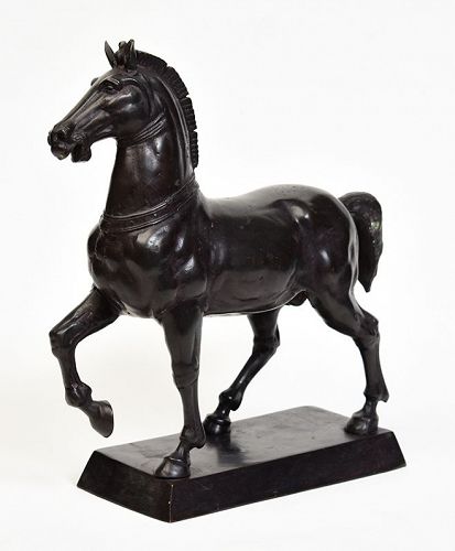 Early 20th Century, French Bronze Walking Horse