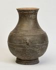 Han Dynasty, Chinese Pottery Hu Jar