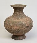 Han Dynasty, Chinese Painted Pottery Jar
